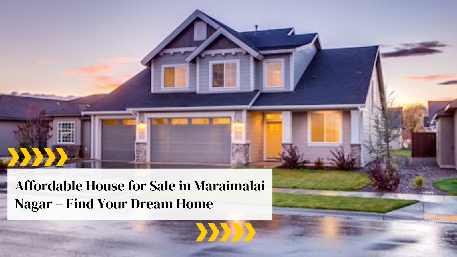 House for Sale in Maraimalai Nagar